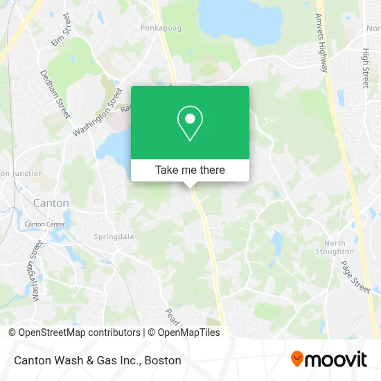 Canton Wash & Gas Inc. map