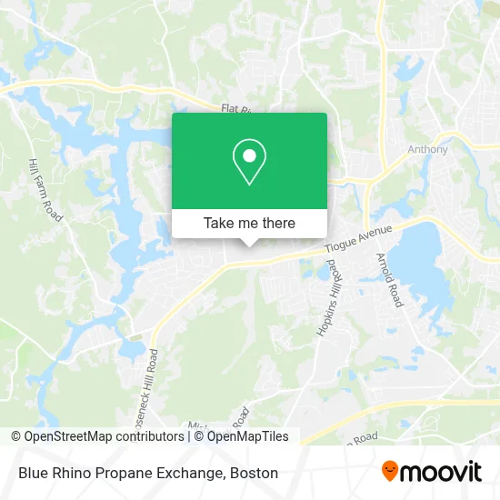 Blue Rhino Propane Exchange map