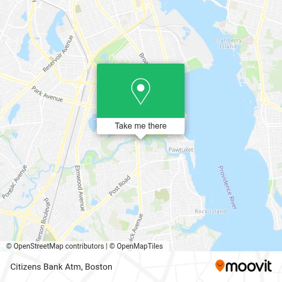 Citizens Bank Atm map