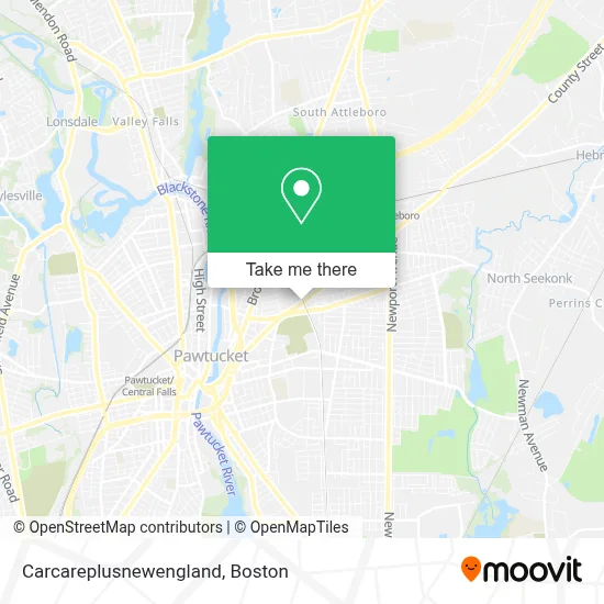 Carcareplusnewengland map