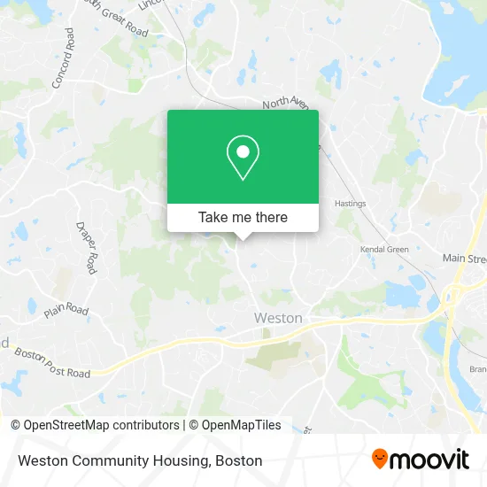 Weston Community Housing map