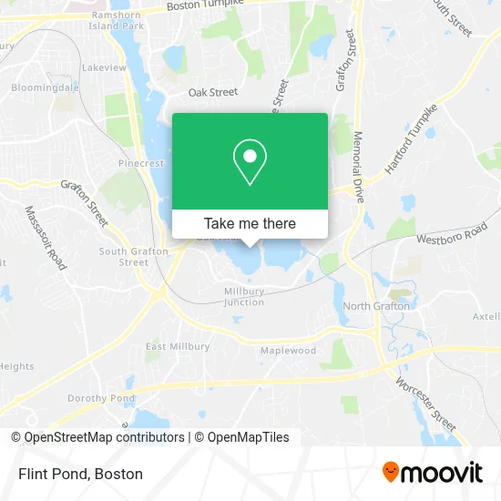 Flint Pond map