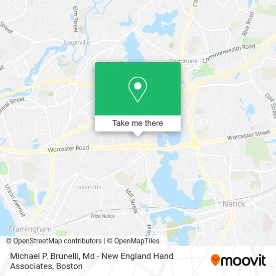 Michael P. Brunelli, Md - New England Hand Associates map