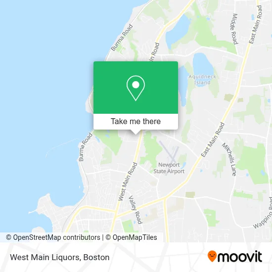 West Main Liquors map