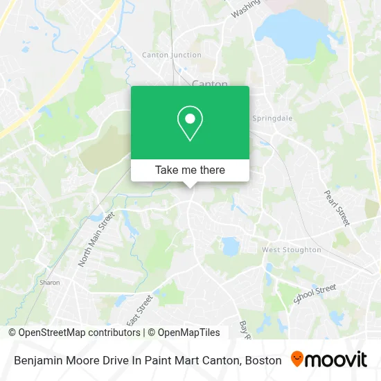 Benjamin Moore Drive In Paint Mart Canton map