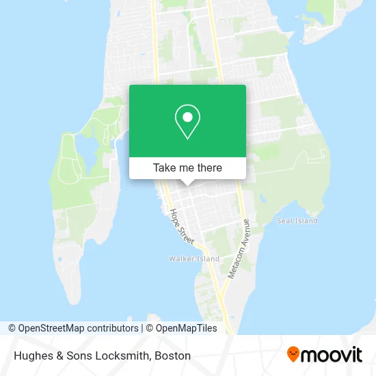 Hughes & Sons Locksmith map