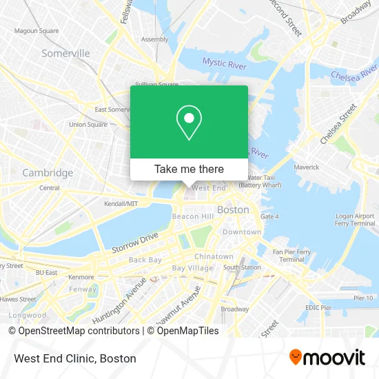 West End Clinic map