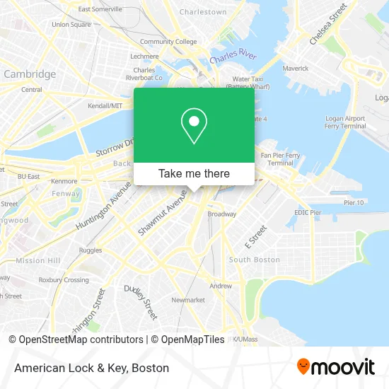 American Lock & Key map