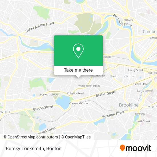 Bursky Locksmith map