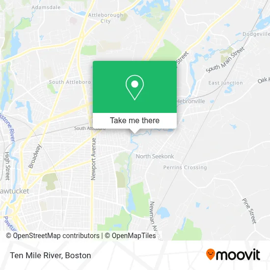 Ten Mile River map