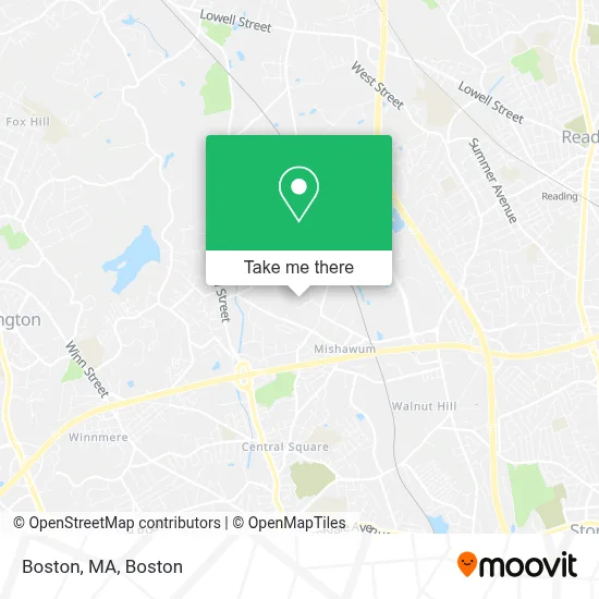 Boston, MA map