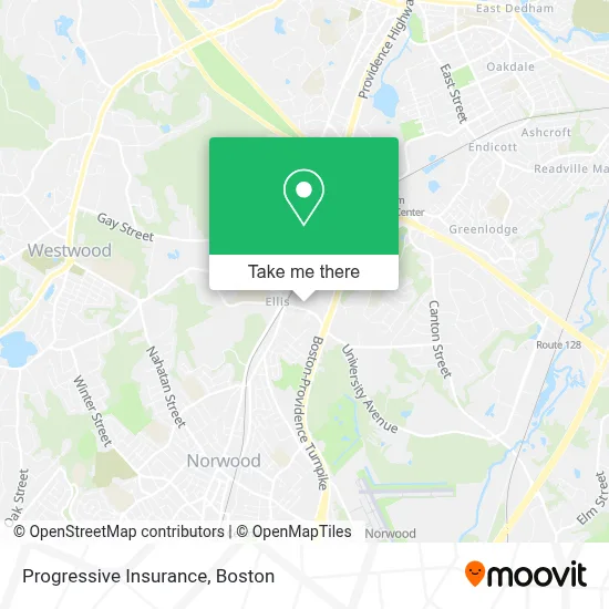 Progressive Insurance map