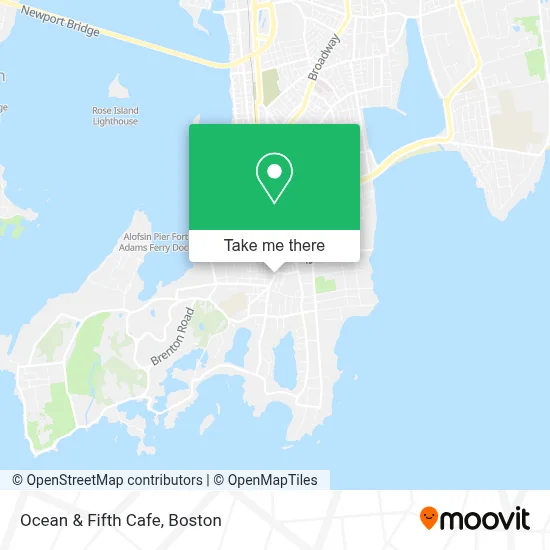 Ocean & Fifth Cafe map