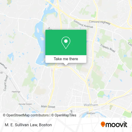 M. E. Sullivan Law map