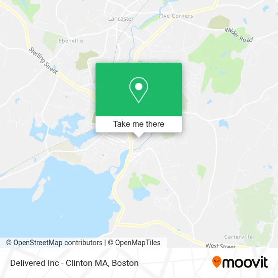 Delivered Inc - Clinton MA map