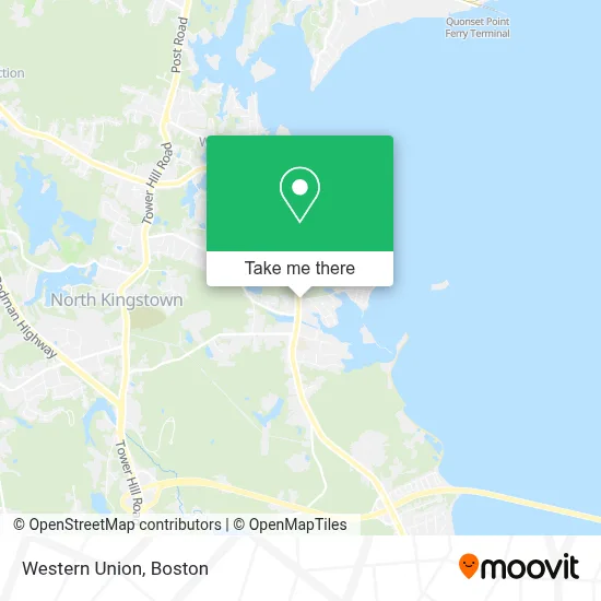 Western Union map