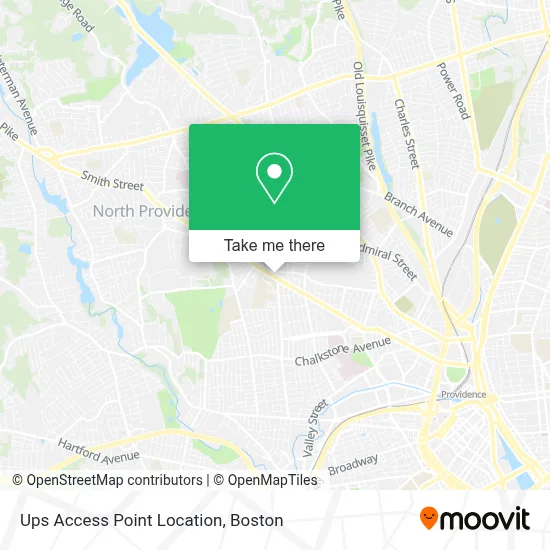 Ups Access Point Location map