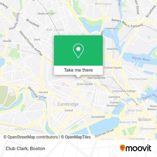 Club Clark map