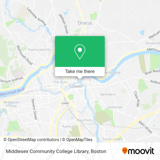 Middlesex Community College Library map