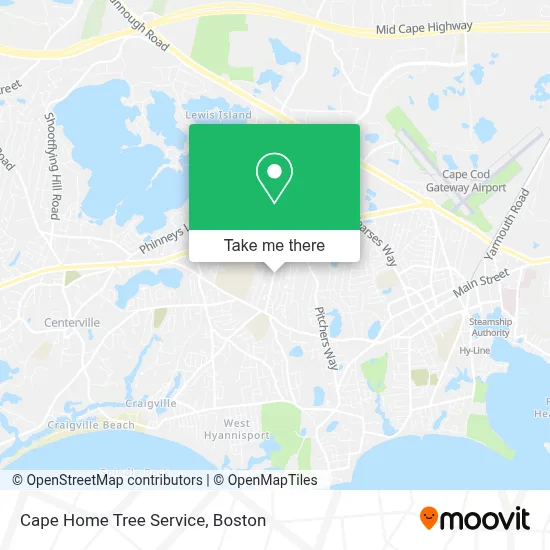 Cape Home Tree Service map