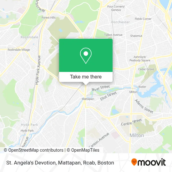 St. Angela's Devotion, Mattapan, Rcab map