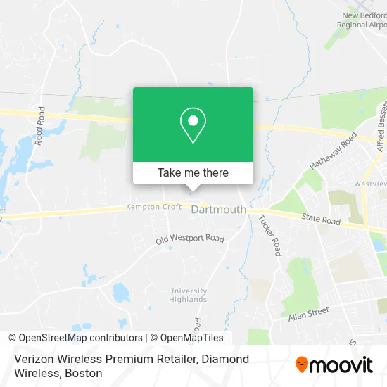 Verizon Wireless Premium Retailer, Diamond Wireless map