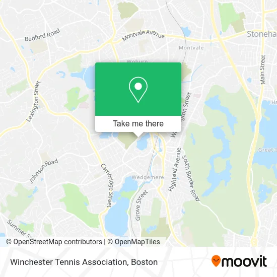 Winchester Tennis Association map