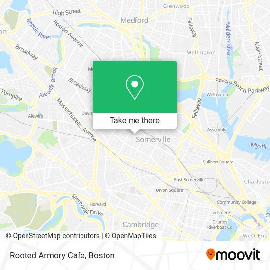 Rooted Armory Cafe map
