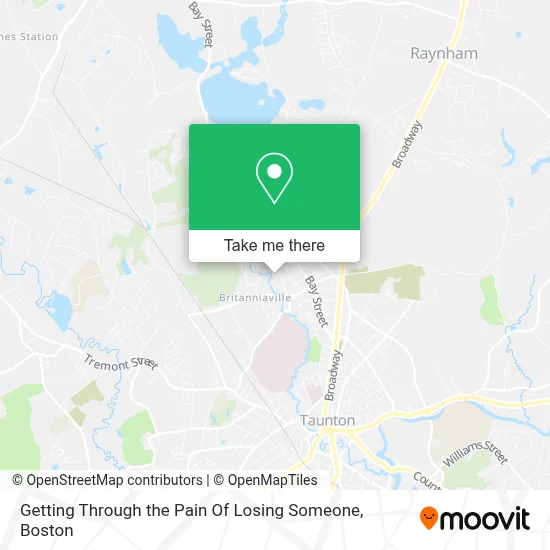 Getting Through the Pain Of Losing Someone map
