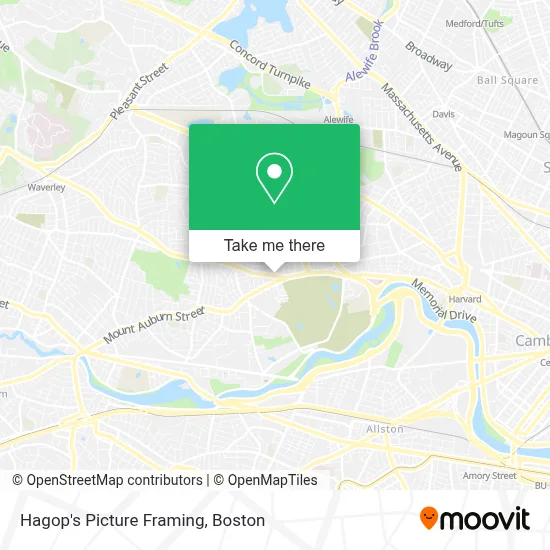 Hagop's Picture Framing map