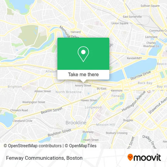 Fenway Communications map