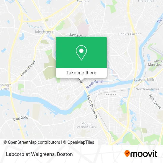 Labcorp at Walgreens map