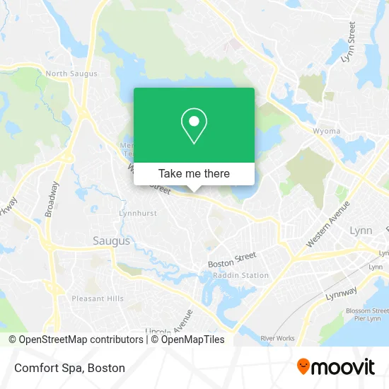 Comfort Spa map
