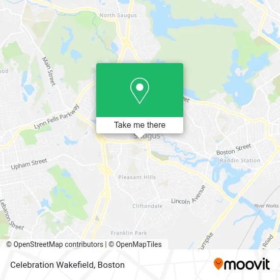 Celebration Wakefield map