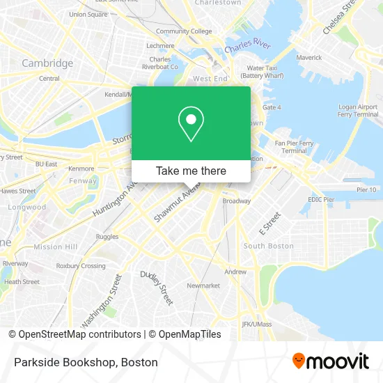 Parkside Bookshop map