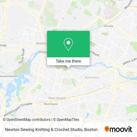 Newton Sewing Knitting & Crochet Studio map