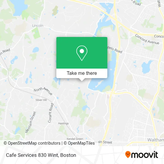 Cafe Services 830 Wint map