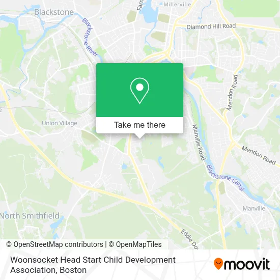 Woonsocket Head Start Child Development Association map