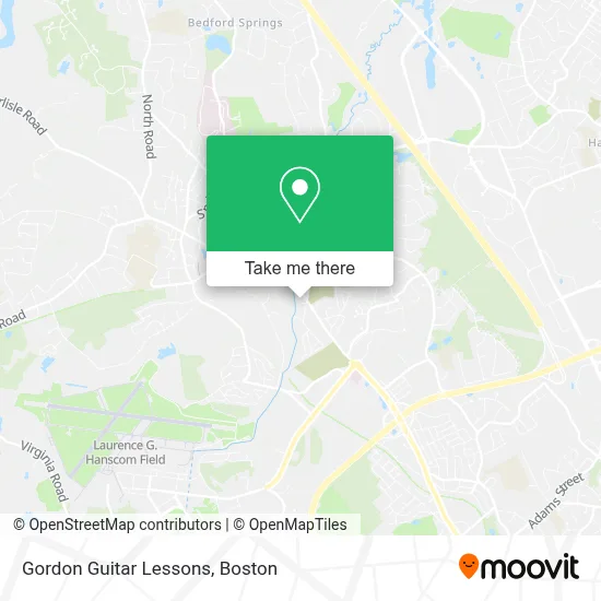 Gordon Guitar Lessons map