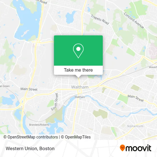 Western Union map