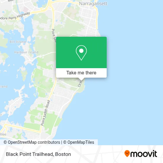 Black Point Trailhead map
