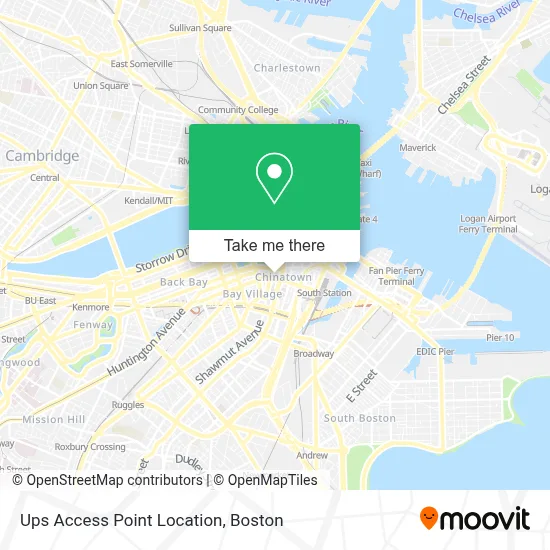 Ups Access Point Location map