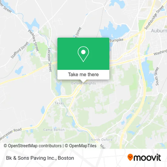 Bk & Sons Paving Inc. map
