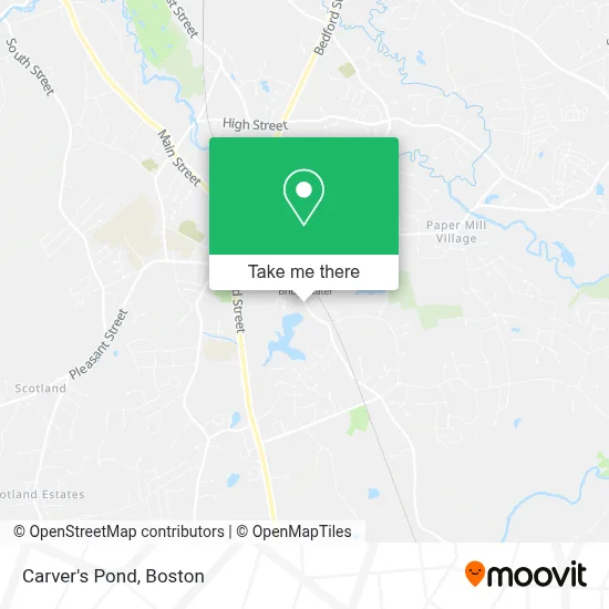 Carver's Pond map