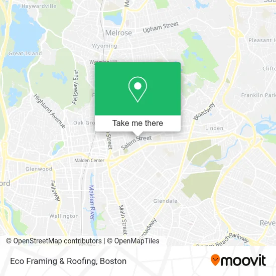 Eco Framing & Roofing map