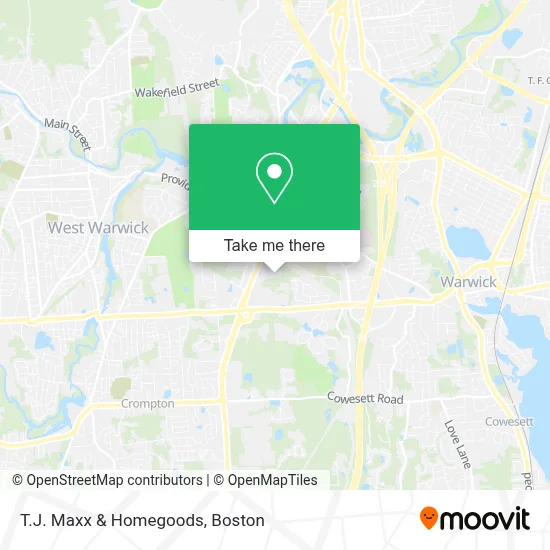 T.J. Maxx & Homegoods map