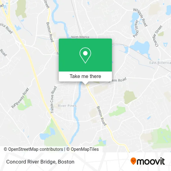 Concord River Bridge map