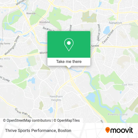 Thrive Sports Performance map