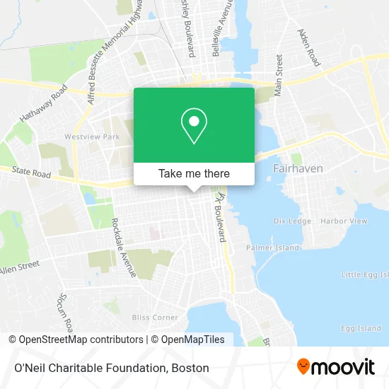 O'Neil Charitable Foundation map