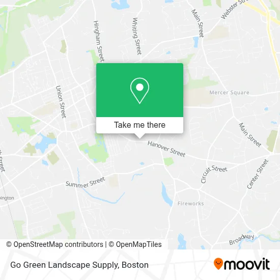 Go Green Landscape Supply map